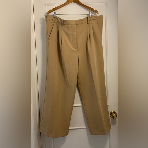 018 ZARA plus size wide leg pleated pants - Picture 2 of 6